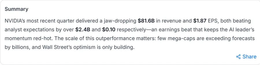 WarrenAI analyst targets bullet stating the average price target is 322.53 dollars, just 4.6 percent upside